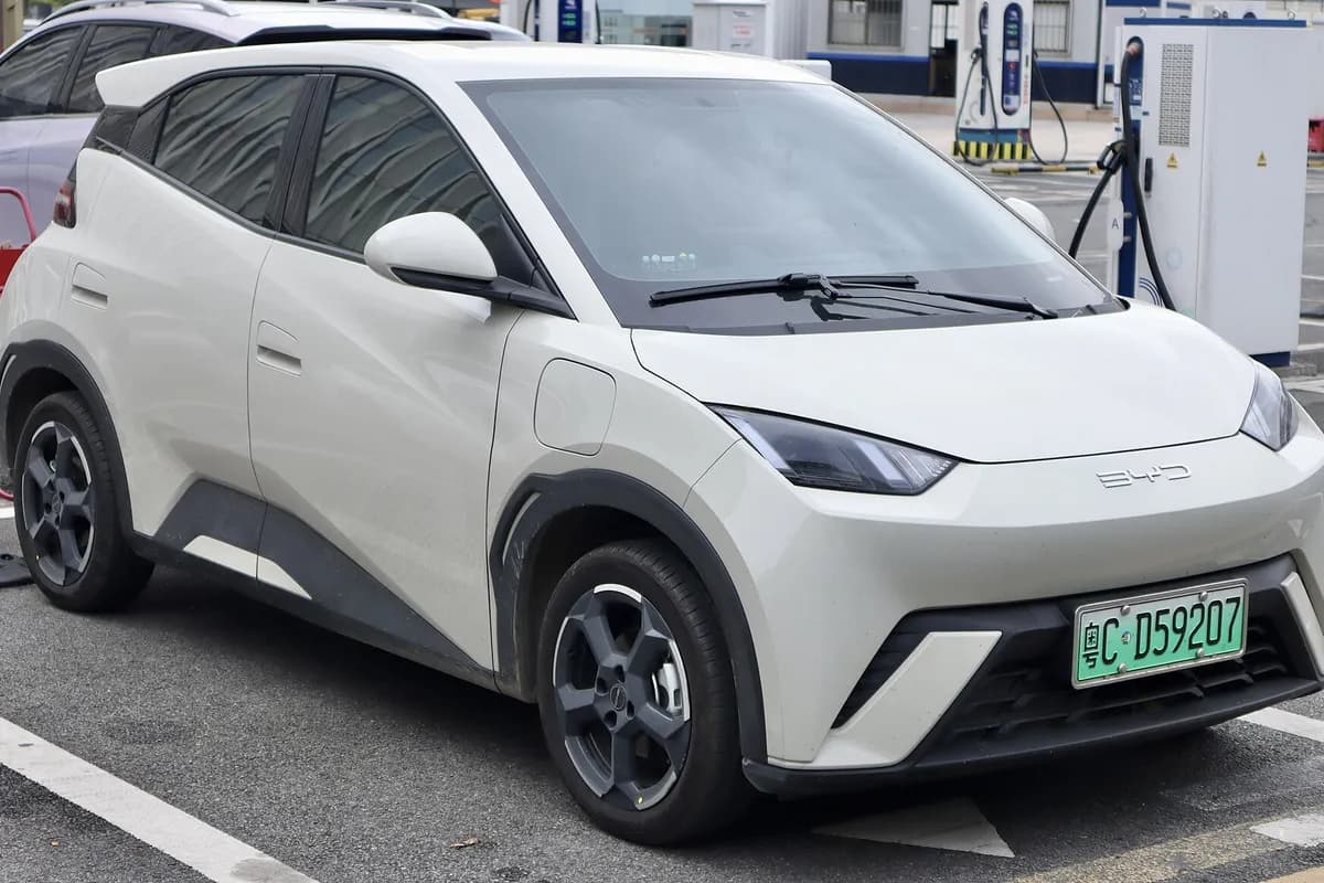A BYD Atto 1, front three-quarter view